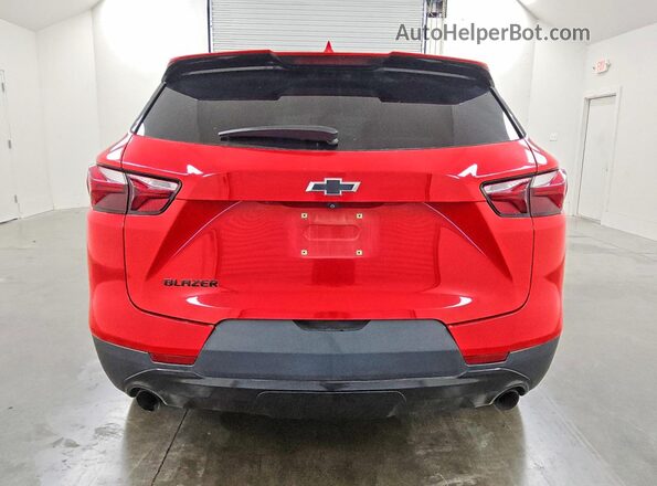 3GNKBBRA9MS583202 2021 CHEVROLET BLAZER Red Vista trasera