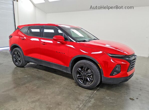 3GNKBBRA9MS583202 2021 CHEVROLET BLAZER Red Delantero derecho