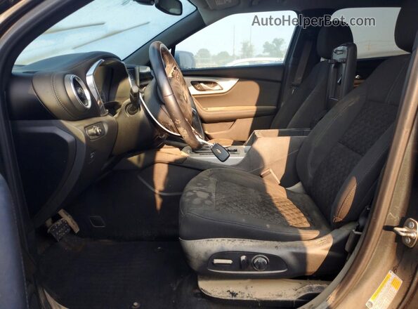 3GNKBBRAXLS559540 2020 CHEVROLET BLAZER Gray Widok wnętrza z przodu