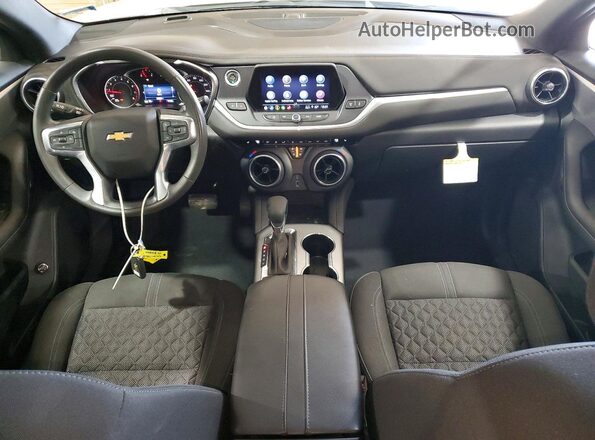 3GNKBCR41NS189565 2022 CHEVROLET BLAZER Silver Dashboard view