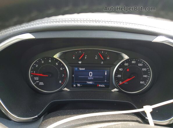 3GNKBCR44LS656572 2020 CHEVROLET BLAZER Gray Instrument cluster view