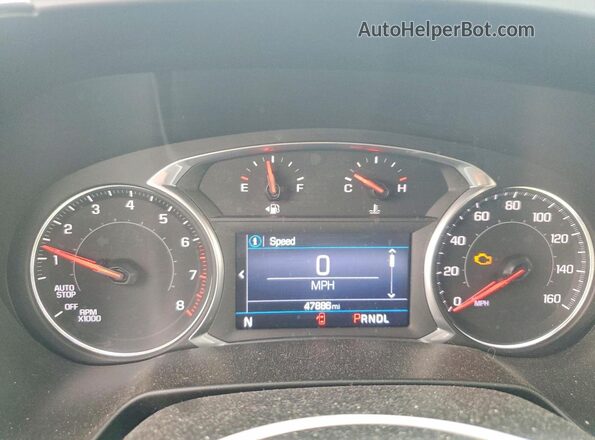 3GNKBCR44MS565920 2021 CHEVROLET BLAZER White Instrument cluster view