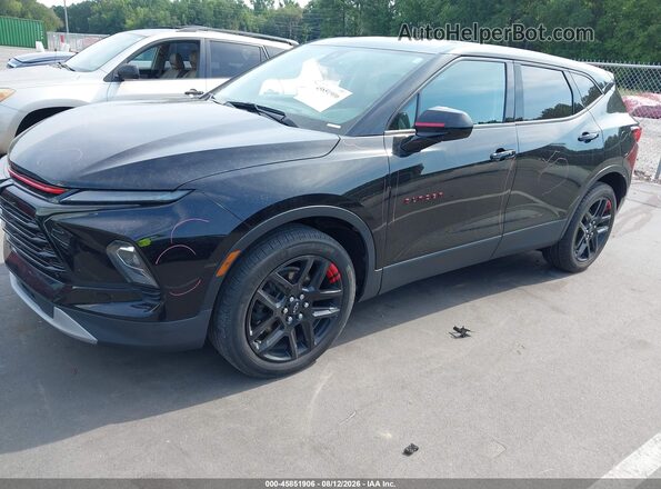 3GNKBCR45PS167765 2023 CHEVROLET BLAZER Black Առջևի ձախ երեք քառորդ տեսարան