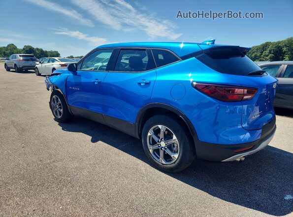 3GNKBCR46SS265065 2025 CHEVROLET BLAZER Blue უკანა მარცხენა