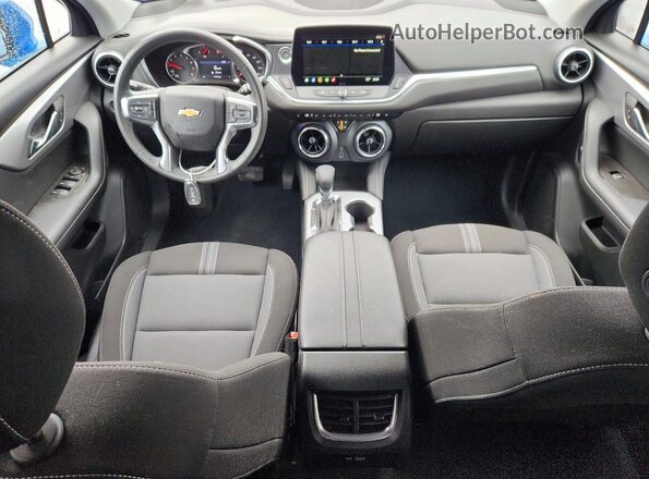 3GNKBCR46SS265065 2025 CHEVROLET BLAZER Blue წინა პანელის ხედი
