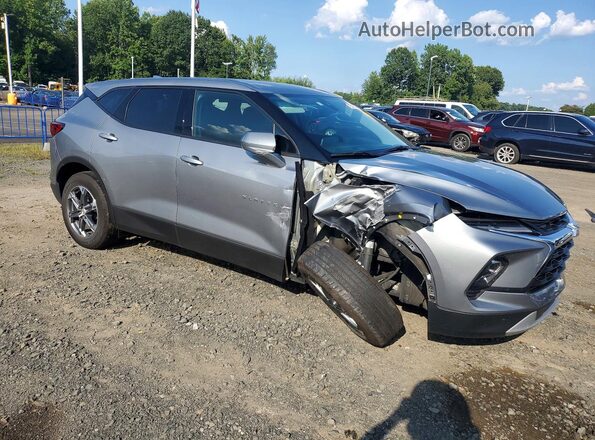 3GNKBCR47SS253040 2025 CHEVROLET BLAZER Gray Передня права чверть