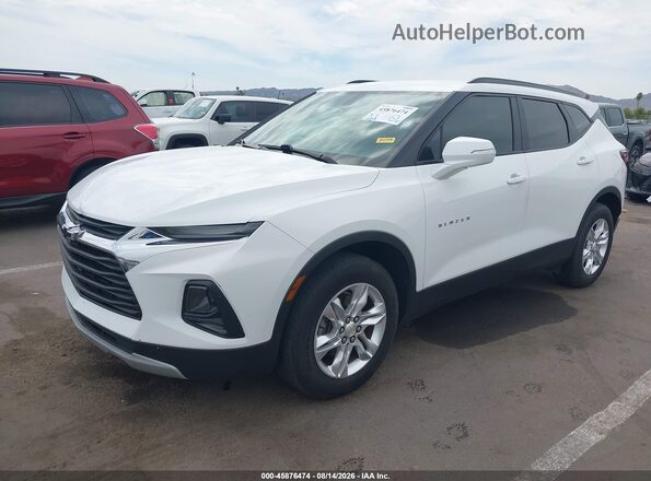 3GNKBCRS2LS689214 2020 CHEVROLET BLAZER Белый Передняя левая четверть