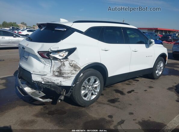 3GNKBCRS2LS689214 2020 CHEVROLET BLAZER Белый Задняя правая четверть