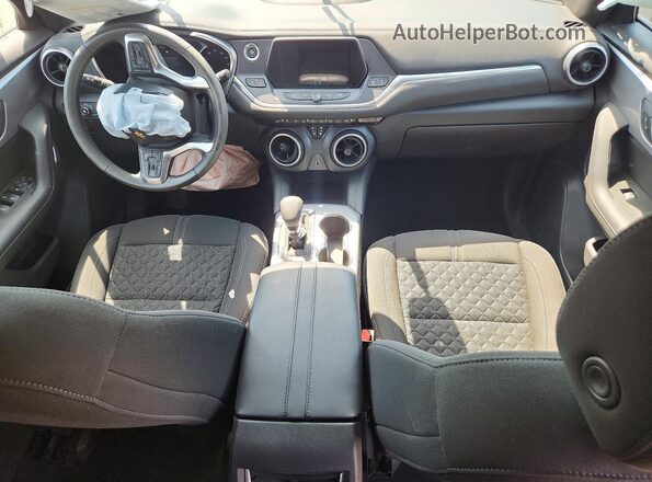 3GNKBCRS2MS578423 2021 CHEVROLET BLAZER Gray Vista del salpicadero