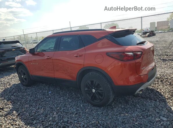 3GNKBCRS4MS515923 2021 CHEVROLET BLAZER Orange Trasero izquierdo