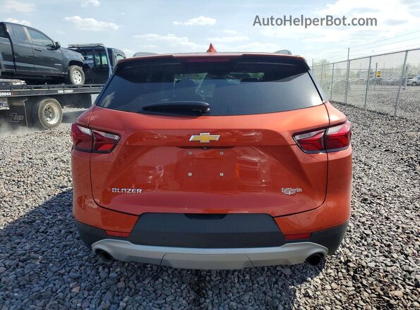 3GNKBCRS4MS515923 2021 CHEVROLET BLAZER Orange Vista trasera