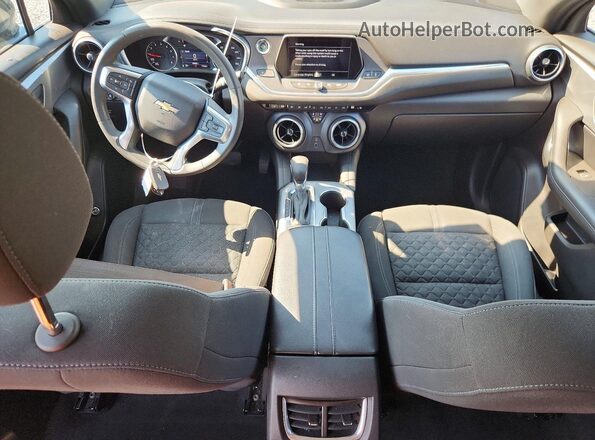3GNKBCRS4MS516425 2021 CHEVROLET BLAZER Gray წინა პანელის ხედი