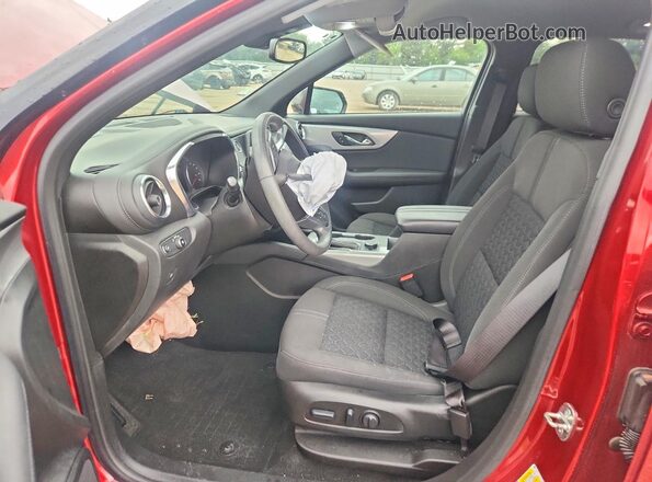 3GNKBCRS4MS556312 2021 CHEVROLET BLAZER Red Widok wnętrza z przodu