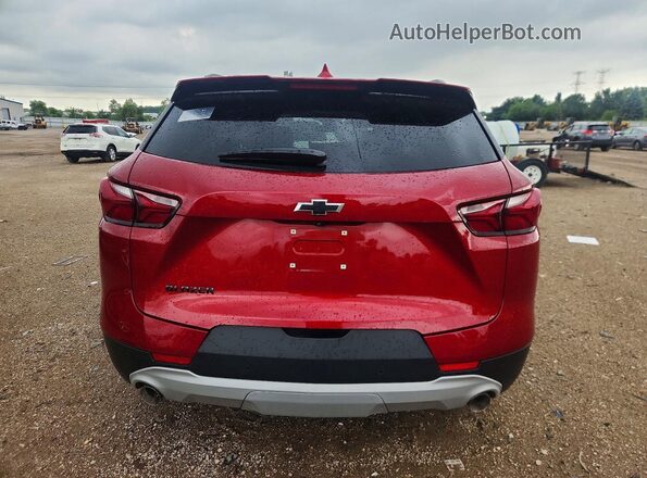 3GNKBCRS4MS556312 2021 CHEVROLET BLAZER Red Widok z tyłu