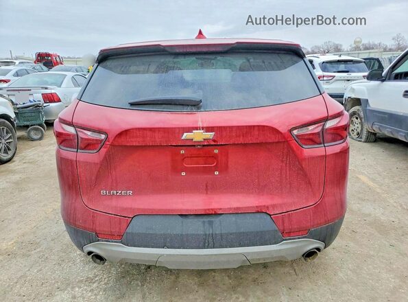 3GNKBCRS9MS587734 2021 CHEVROLET BLAZER Красный Вид сзади