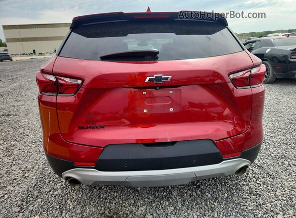 3GNKBCRSXMS520544 2021 CHEVROLET BLAZER Red Вид ззаду