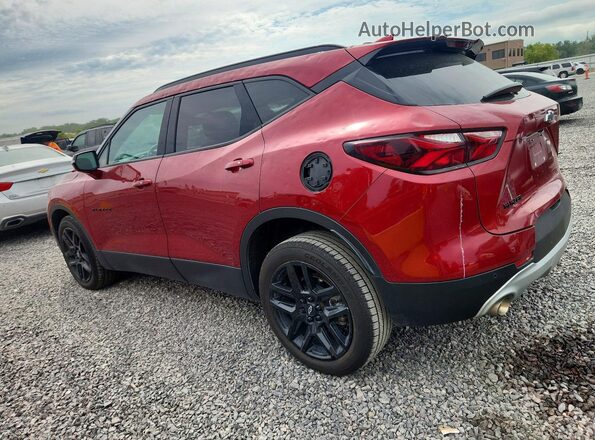 3GNKBCRSXMS520544 2021 CHEVROLET BLAZER Red Задня ліва чверть