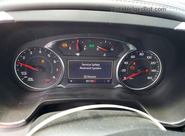 3GNKBDR40PS126899 2023 CHEVROLET BLAZER Red Instrument cluster view