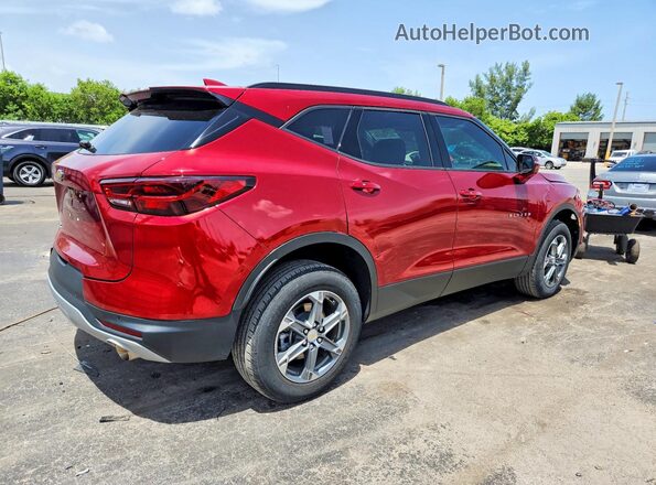 3GNKBDR45RS225690 2024 CHEVROLET BLAZER Red Задня права чверть