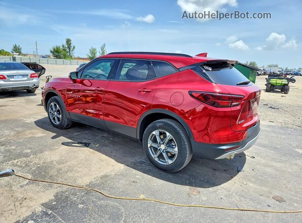 3GNKBDR45RS225690 2024 CHEVROLET BLAZER Red Задня ліва чверть