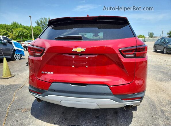 3GNKBDR45RS225690 2024 CHEVROLET BLAZER Red Вид ззаду