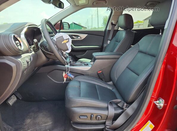 3GNKBDR45RS225690 2024 CHEVROLET BLAZER Red Вид салону спереду