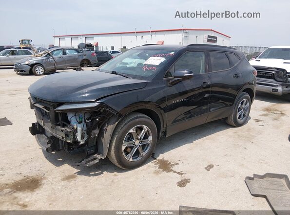 3GNKBDRS4RS179901 2024 CHEVROLET BLAZER Black წინა მარცხენა ხედი სამი მეოთხედიდან