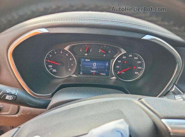 3GNKBDRS5MS561654 2021 CHEVROLET BLAZER Brown Instrument cluster view