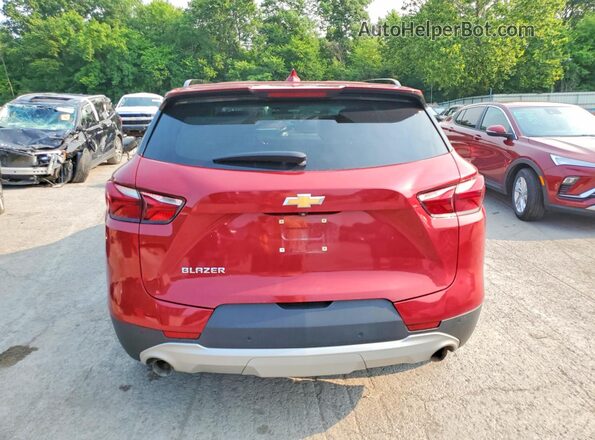 3GNKBDRS9LS628044 2020 CHEVROLET BLAZER Red Вид ззаду