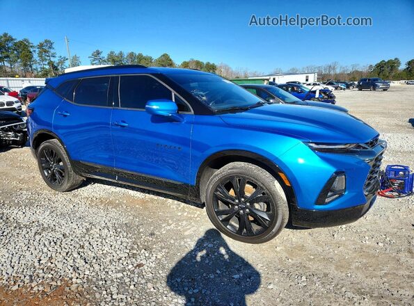 3GNKBERS0LS556723 2020 CHEVROLET BLAZER Синий Передняя правая четверть