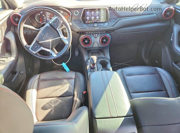 3GNKBERS0LS556723 2020 CHEVROLET BLAZER Синий Вид панели приборов