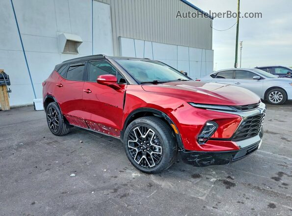 3GNKBERS0PS105779 2023 CHEVROLET BLAZER Red Przód prawy