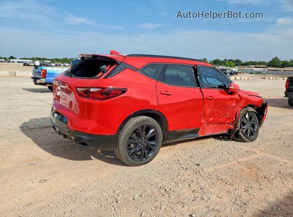 3GNKBERS1LS557802 2020 CHEVROLET BLAZER Красный Задняя правая четверть