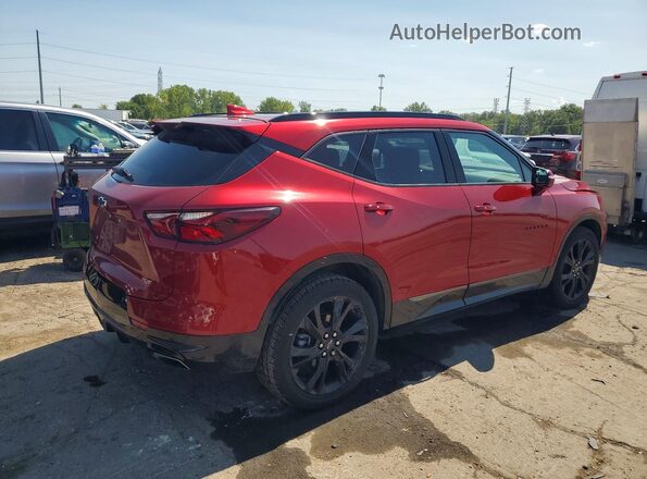 3GNKBERS1MS528852 2021 CHEVROLET BLAZER Красный Задняя правая четверть