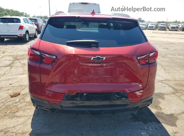 3GNKBERS1MS528852 2021 CHEVROLET BLAZER Красный Вид сзади