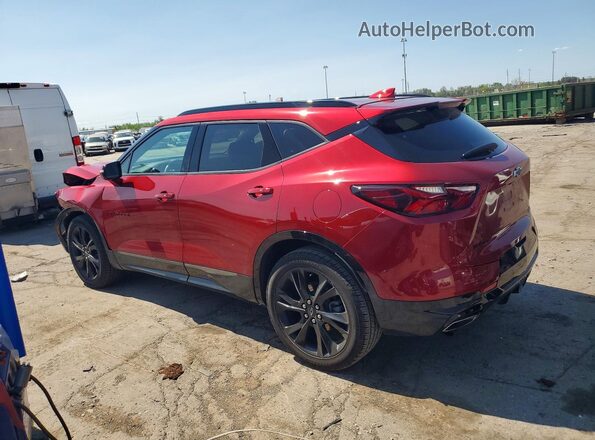 3GNKBERS1MS528852 2021 CHEVROLET BLAZER Красный Задняя левая четверть