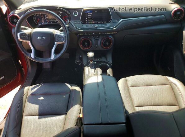 3GNKBERS1MS528852 2021 CHEVROLET BLAZER Красный Вид панели приборов