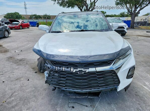 3GNKBERS3NS210734 2022 CHEVROLET BLAZER White Widok z przodu