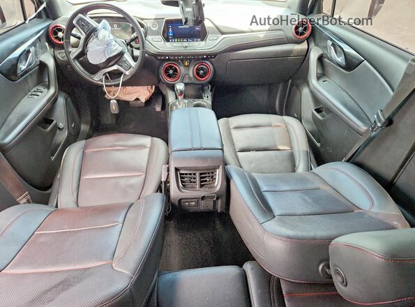 3GNKBERS3NS210734 2022 CHEVROLET BLAZER White Widok deski rozdzielczej
