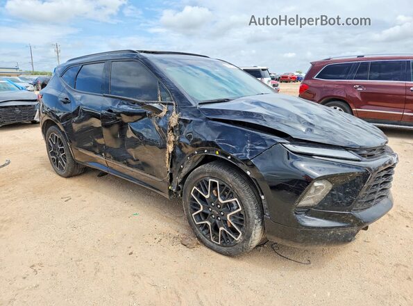 3GNKBERS3PS182159 2023 CHEVROLET BLAZER Черный Передняя правая четверть