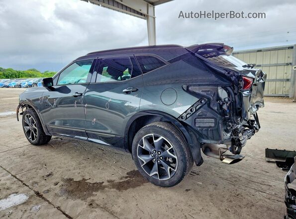 3GNKBERS4KS682372 2019 CHEVROLET BLAZER Gray Задня ліва чверть