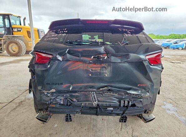 3GNKBERS4KS682372 2019 CHEVROLET BLAZER Gray Вид ззаду