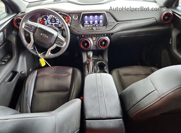 3GNKBERS4KS682372 2019 CHEVROLET BLAZER Gray Вид панелі приладів