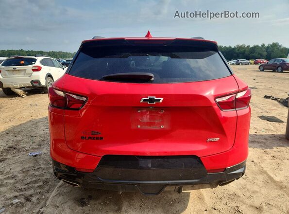 3GNKBERS4KS692447 2019 CHEVROLET BLAZER Red Widok z tyłu