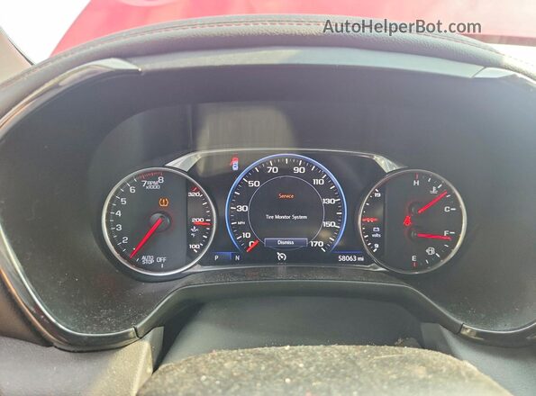 3GNKBERS4KS692447 2019 CHEVROLET BLAZER Red Widok zestawu wskaźników