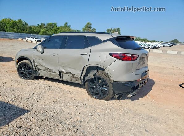 3GNKBERS4MS580931 2021 CHEVROLET BLAZER Gray Հետևի ձախ