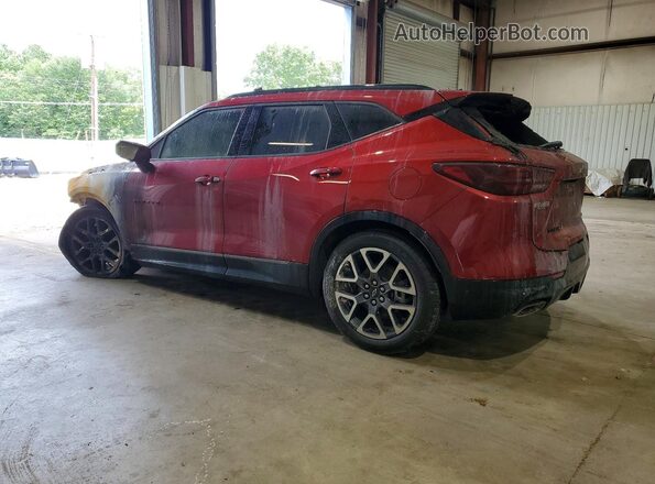 3GNKBERS5RS120734 2024 CHEVROLET BLAZER Burgundy Trasero izquierdo