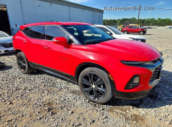 3GNKBERS8KS648984 2019 CHEVROLET BLAZER Red წინა მარჯვენა