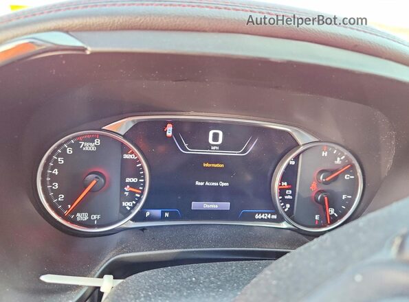 3GNKBERS8KS648984 2019 CHEVROLET BLAZER Red ხელსაწყოთა პანელის ხედი