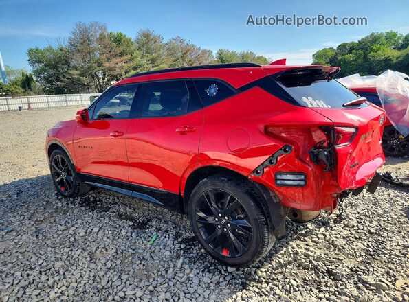 3GNKBERS8KS648984 2019 CHEVROLET BLAZER Red უკანა მარცხენა